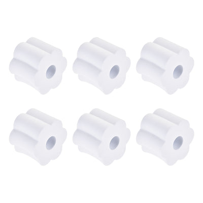 Harfington Uxcell Cup Turner Foam 2.44 Inch Diameter Foam Inserts White for 3/4 Inch PVC Pipe 6Pcs