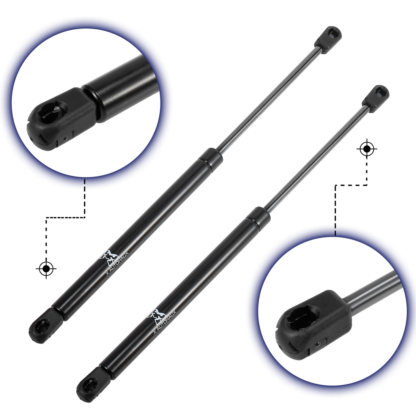 2pcs Rear Glass Window Lift Supports Struts Shocks Gas Spring PM2019EX ...