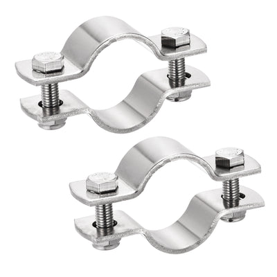 Harfington Uxcell Wall Mount Ceiling Mount Pipe Support 304 Stainless Steel Pipe Bracket Clamp