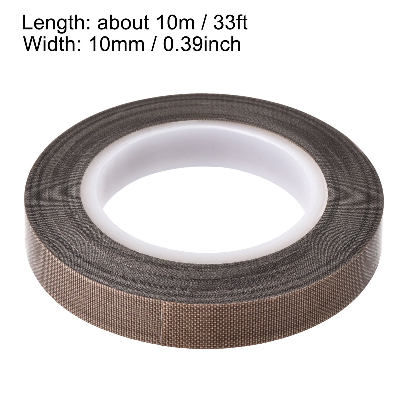 Uxcell Uxcell Heat Resistant Tape High Temperature Tape PTFE Film Adhesive Tape 19mm Width 10m 33ft Length Brown