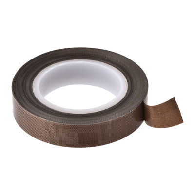 Harfington Uxcell High Temperature Heat Transfer Tape PTFE Film Adhesive Tape 13mm Width 10m 33ft Long Brown