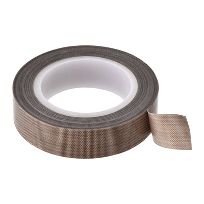 Harfington Uxcell Heat Resistant Tape High Temperature Tape PTFE Film Adhesive Tape 15mm Width 10m 33ft Length Brown