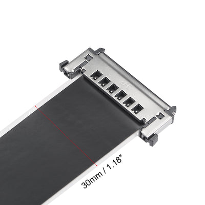 Harfington Uxcell FFC FPC Cable 0.5mm Pitch 51 Pin 1000mm Flat Ribbon Cable for LCD Screen