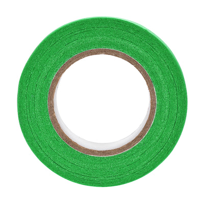 Harfington Uxcell 3Pcs 10mm 0.4 inch Wide 20m 21 Yards Masking Tape Painters Tape Rolls Dark Green