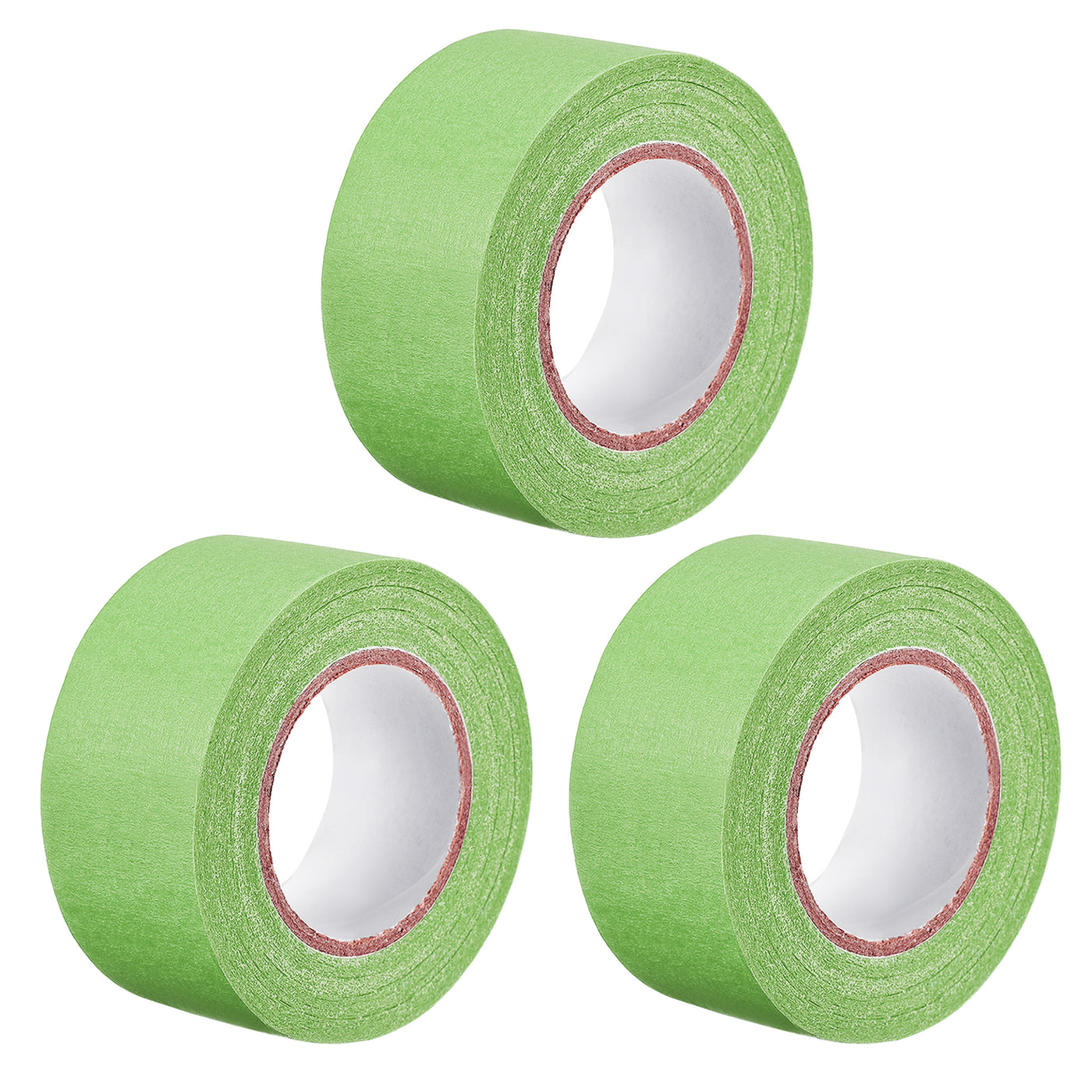 uxcell Uxcell 3Pcs 30mm 1.2 inch Wide 20m 21 Yards Masking Tape Painter Tape Rolls Light Green