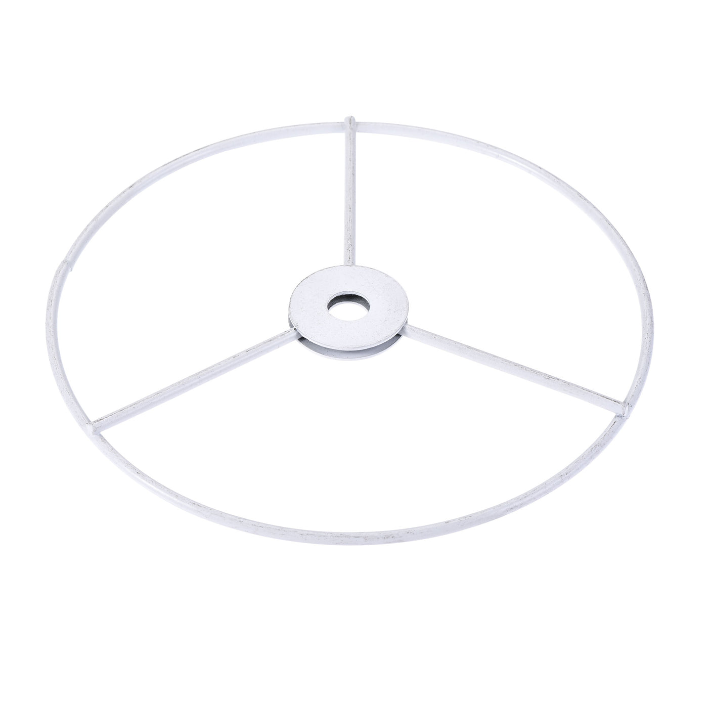 uxcell Uxcell Lamp Shade Ring, 150mm Dia. Lampshade Holder Frame for Connecting Lamps Harp, Baked Coating Iron 1 Set