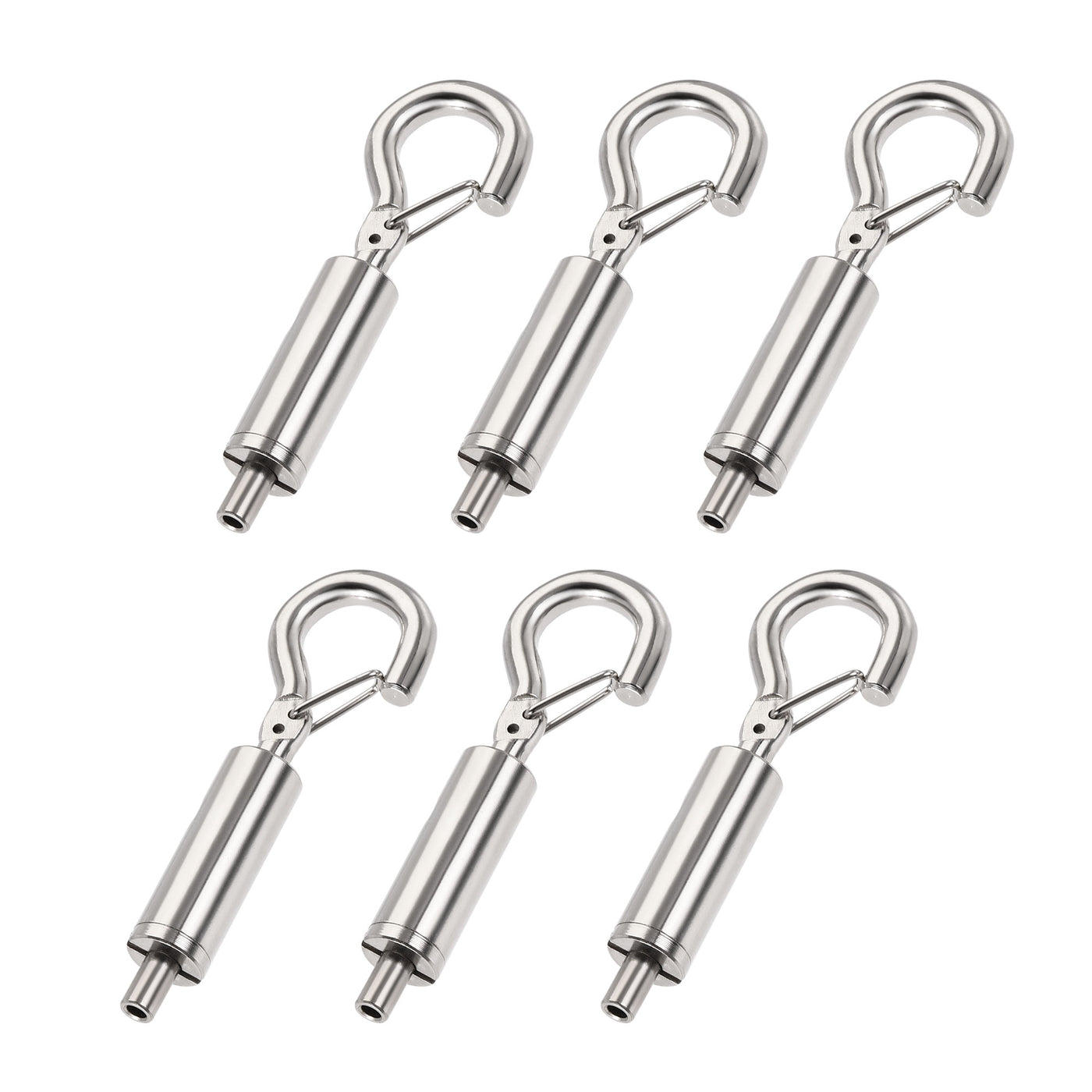 uxcell Uxcell Picture Hanging Wire Hook, 6pcs 5mm Open Adjustable Copper Hooks for Home Picture Art Gallery Picture Display Kit