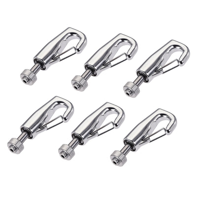Harfington Uxcell Picture Hanging Wire Hook, 6pcs 7.5mm Open Adjustable Copper Hooks for Home Picture Art Gallery Picture Display Kit