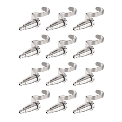 Harfington Uxcell Picture Hanging Wire Hook, 12pcs 11mm Open Adjustable Copper Hooks for Home Picture Art Gallery Picture Display Kit