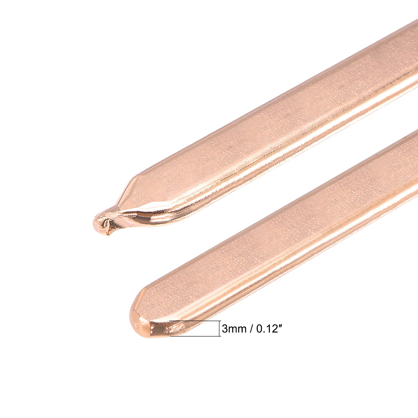 uxcell Uxcell Copper Flat Heat Pipe for Cooling Laptop CPU GPU Heatsink 70mm x 8mm x 3mm