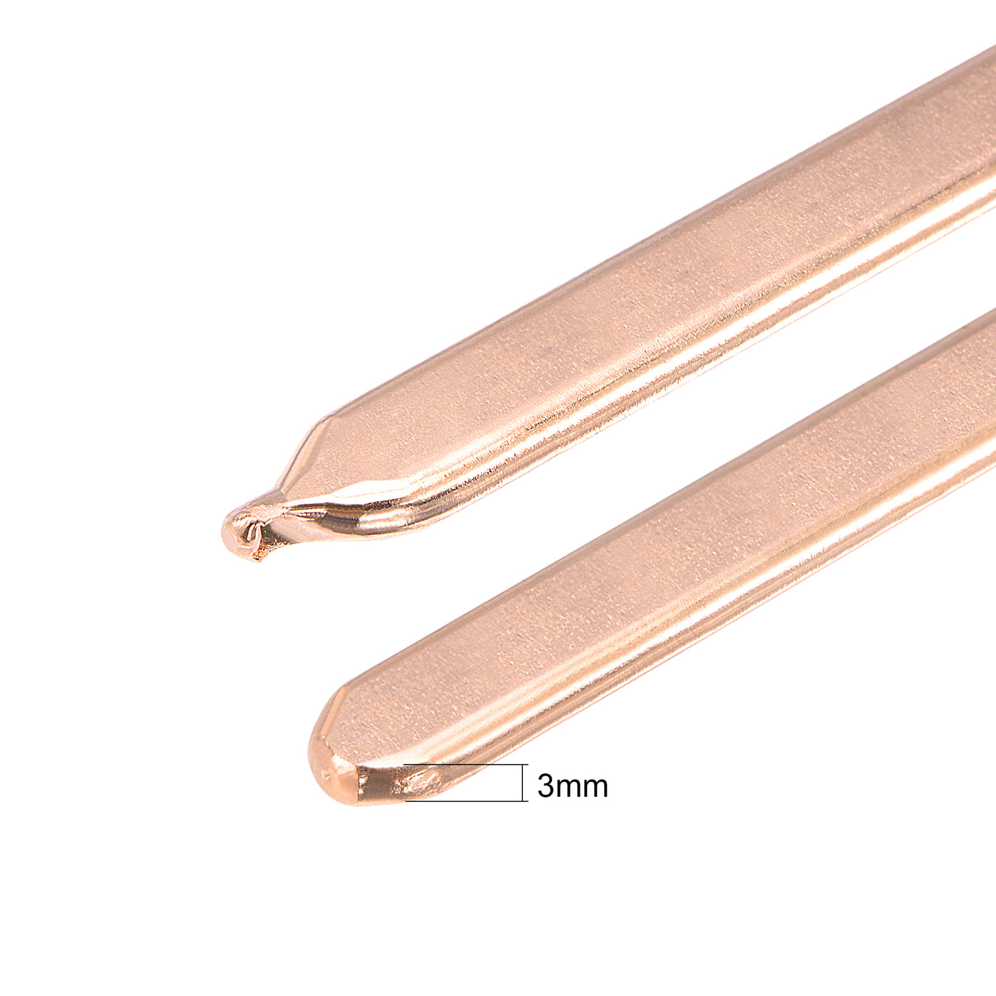 uxcell Uxcell Copper Flat Heat Pipe for Cooling Laptop CPU GPU Heatsink 80mm x 8mm x 3.0mm