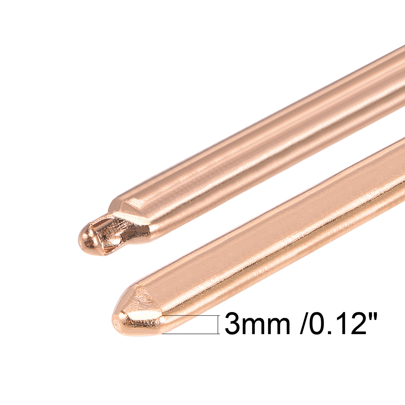 uxcell Uxcell Copper Flat Heat Pipe for Cooling Laptop CPU GPU Heatsink 80mm x 7mm x 3.0mm