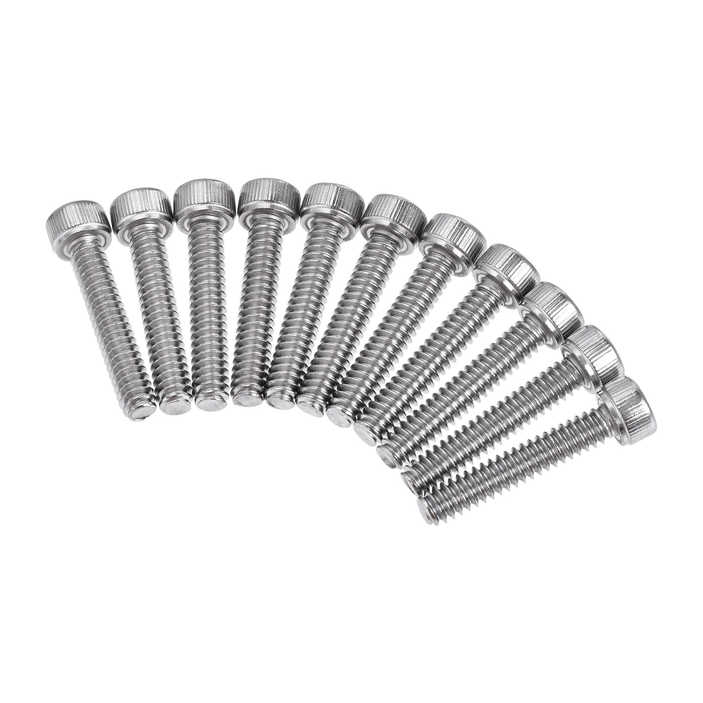 uxcell Uxcell Hex Socket Head Cap Screw Bolts 304 Stainless Steel Polished