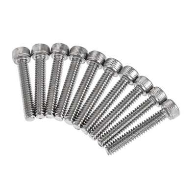 Harfington Uxcell Hex Socket Head Cap Screw, Bolts 304 Stainless Steel Polished