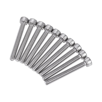 Harfington Uxcell Hex Socket Bolts, 304 Stainless Steel Polished Silver