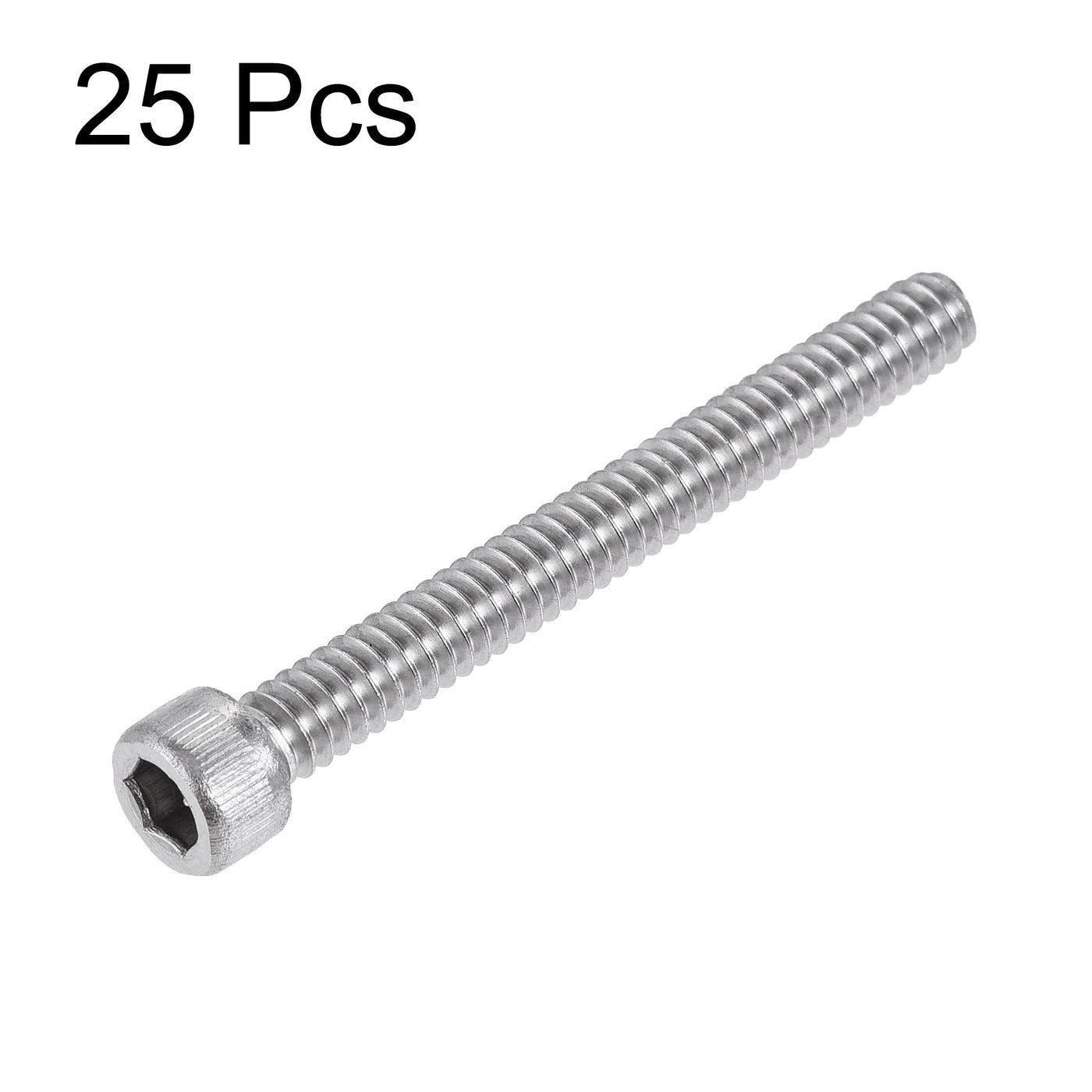 uxcell Uxcell Hex Socket Head Cap Screw Bolts 304 Stainless Steel Polished