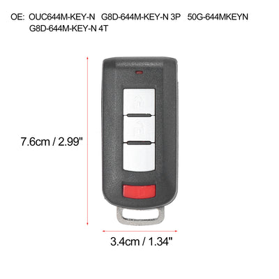 Harfington Keyless Entry Remote Car Key Fob 315Mhz OUC644M-KEY-N ID46 Chip for Mitsubishi Outlander 2008-2020