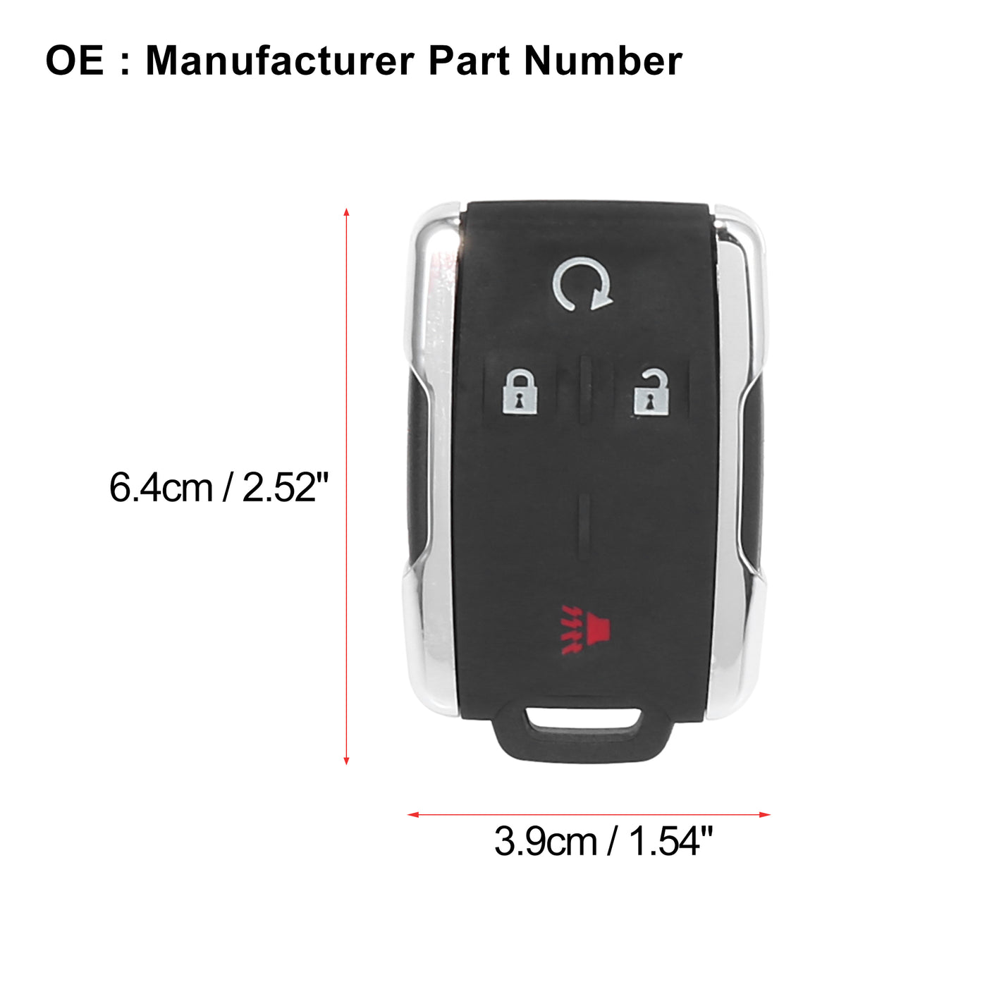 X AUTOHAUX Keyless Entry Remote Car Key Fob 315Mhz M3N32337100 for Chevrolet Silverado 2014-2019