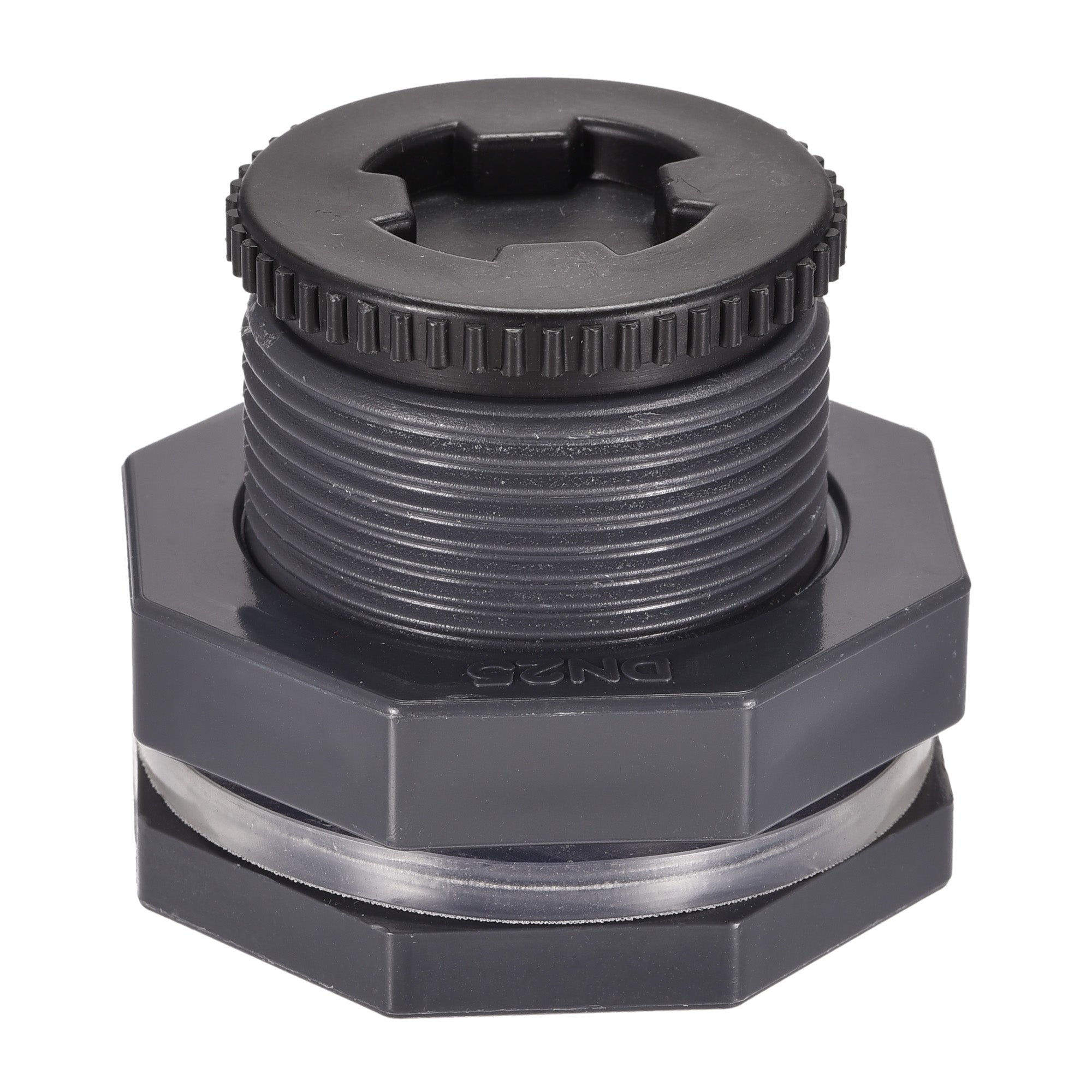 Uxcell PVC Bulkhead Tank Adapter with Plug Fitting G1 Thread for Rain ...