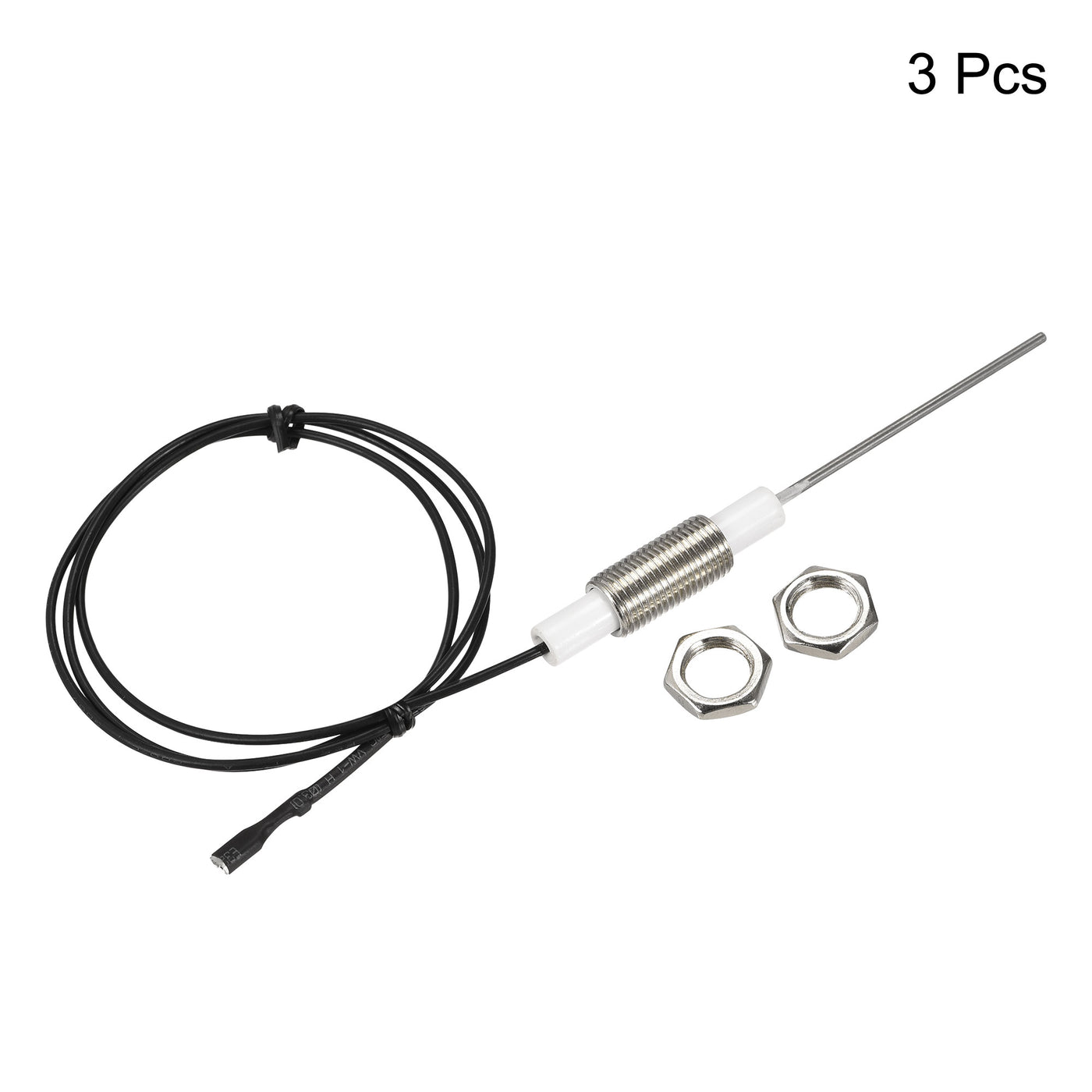 uxcell Uxcell Ignitor Wire Ceramic Electrode Assembly 600mm Length Gas Grill Ignitor Wire Ignition Electrode Replacement 3pcs