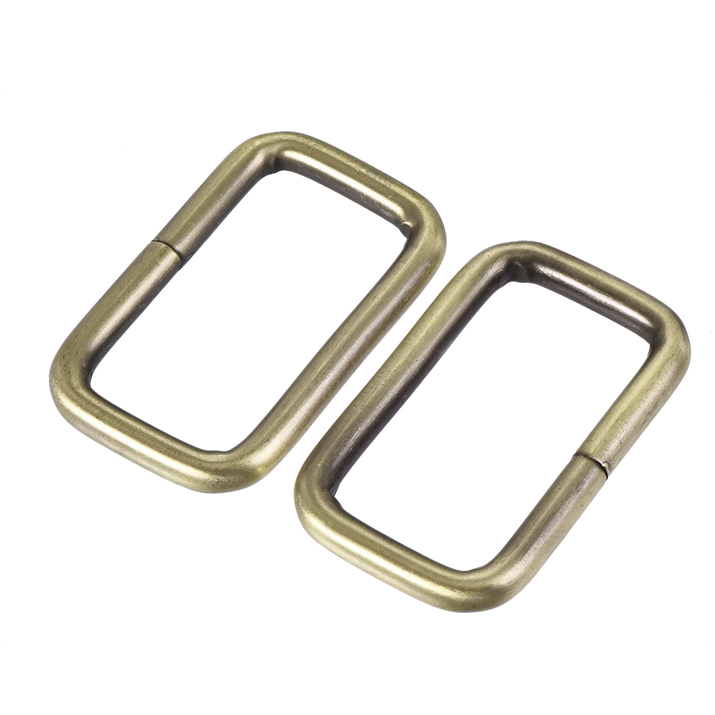 uxcell Uxcell Metal Rectangle Ring Buckles 38x20mm for Bags Belts DIY Bronze Tone 10pcs