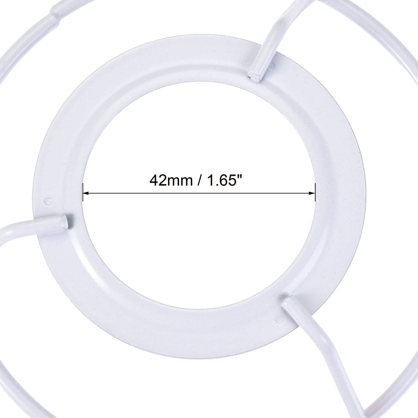 uxcell Uxcell Lamp Shade Ring, 100mm Dia. Lampshade Holder Frame Ring for E26/E27 Lamp Socket, Baked Coating Iron 1 Set
