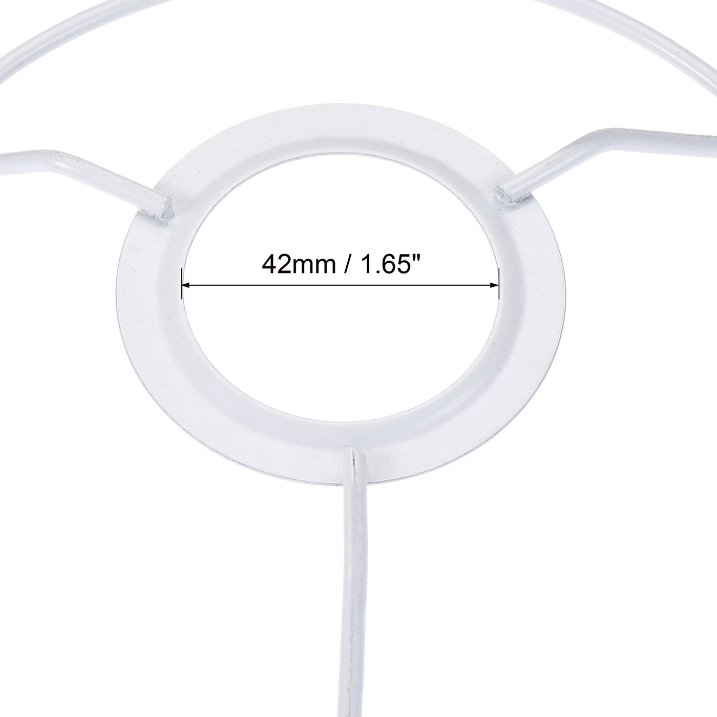 uxcell Uxcell Lamp Shade Ring, 150mm Dia. Lampshade Holder Frame Ring for E26/E27 Lamp Socket, Baked Coating Iron 1 Set