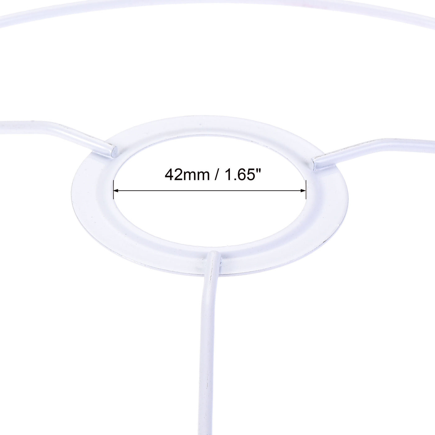 uxcell Uxcell Lamp Shade Ring, 250mm Dia. Lampshade Holder Frame Ring for E26/E27 Lamp Socket, Baked Coating Iron 1 Set