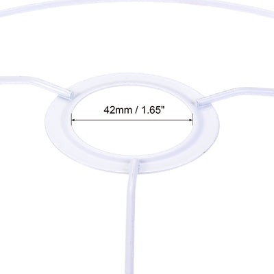 Harfington Uxcell Lamp Shade Ring, 250mm Dia. Lampshade Holder Frame Ring for E26/E27 Lamp Socket, Baked Coating Iron 1 Set