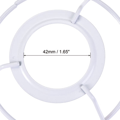 Harfington Uxcell Lamp Shade Ring, 100mm Dia. Lampshade Holder Frame Ring for E26/E27 Lamp Socket, Baked Coating Iron 2 Set