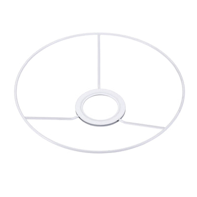 Harfington Uxcell Lamp Shade Ring, 200mm Dia. Lampshade Holder Frame Ring for E26/E27 Lamp Socket, Baked Coating Iron 2 Set