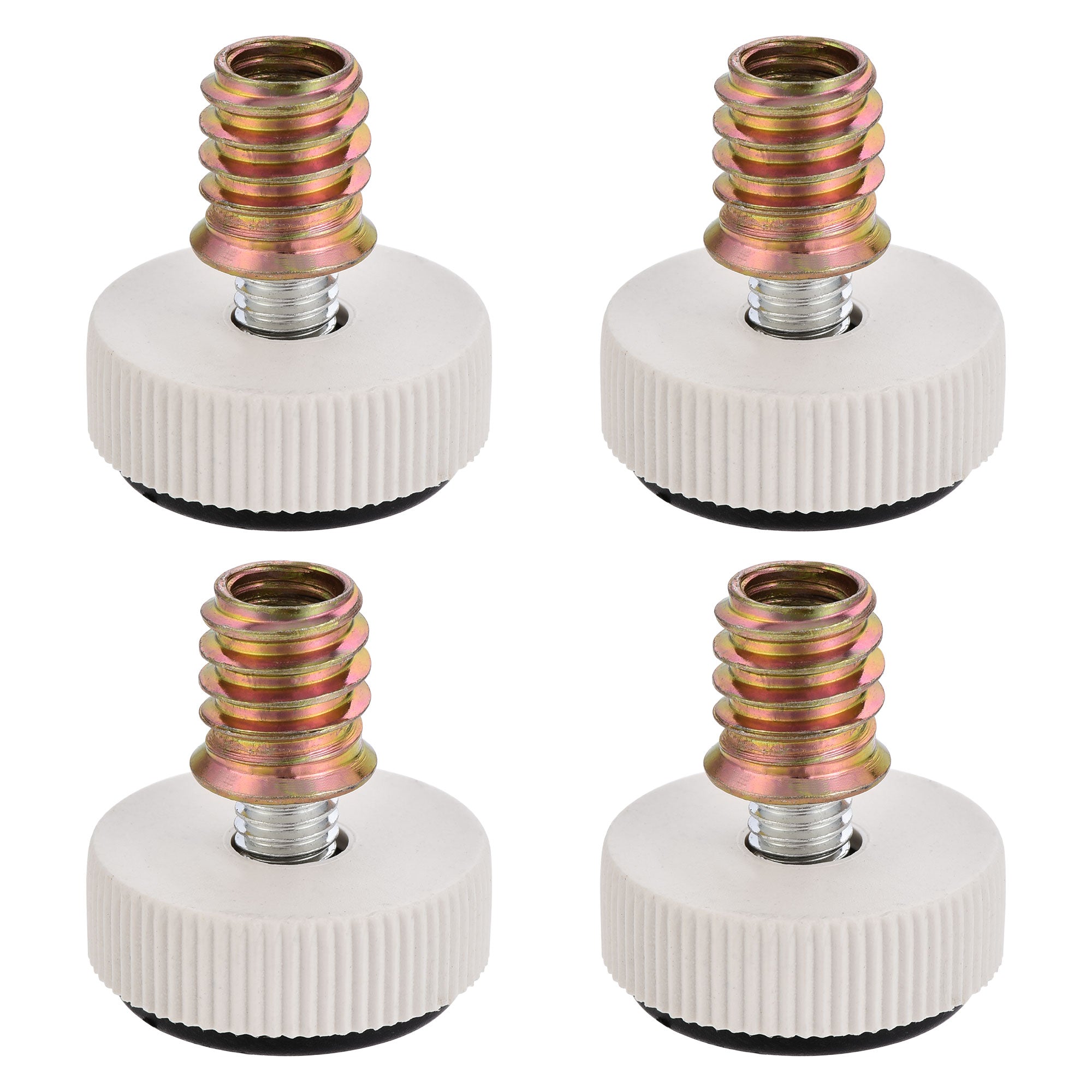 Uxcell M8 Furniture Leveler Threaded Insert Nut Kit 30x28mm Leveling ...