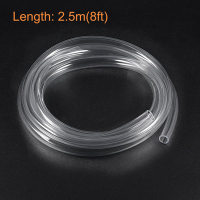 Harfington Uxcell PVC Clear Vinyl Tubing, 12mm ID 16mm(5/8-inch) OD 8ft Plastic Pipe Air Water Hose
