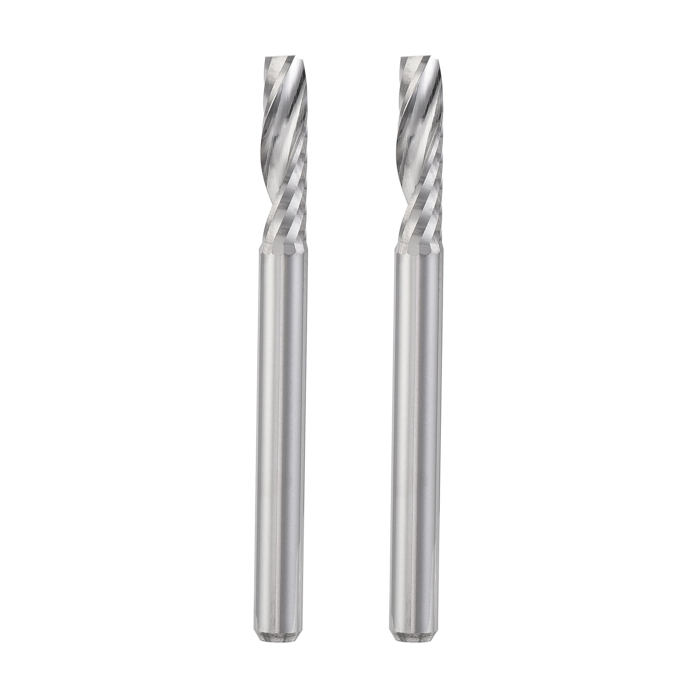 uxcell Uxcell 1/8" Shank 1.5mmx8mm Carbide Single Flute Spiral Router Bit for PVC Wood 2pcs