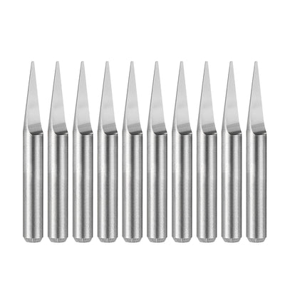 Harfington Uxcell 1/8" Shank 0.5mm Tip 20 Degree Carbide Wood Engraving Bit CNC Router Tool 10pcs