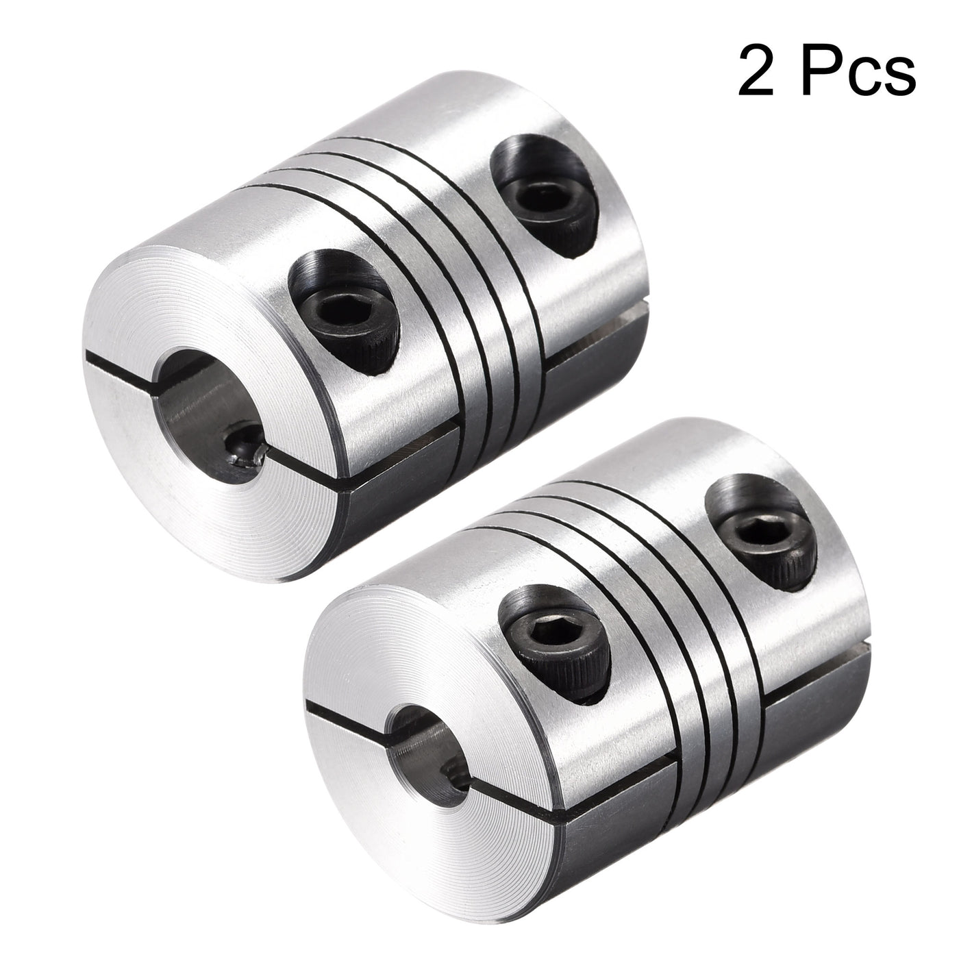 uxcell Uxcell 2PCS Motor Shaft 5mm to 8mm Helical Beam Coupler Coupling 20mm Dia 25mm Length