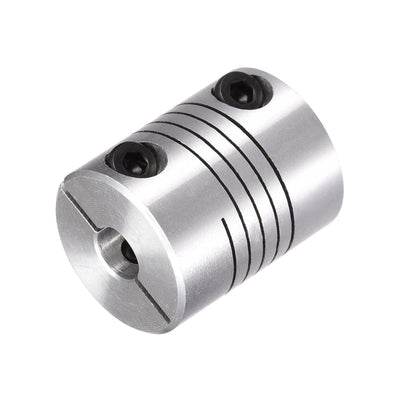 Harfington Uxcell 2PCS Motor Shaft 5mm to 8mm Helical Beam Coupler Coupling 20mm Dia 25mm Length