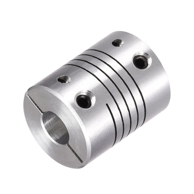Harfington Uxcell 2PCS Motor Shaft 8mm to 8mm Helical Beam Coupler Coupling 20mm Dia 25mm Length