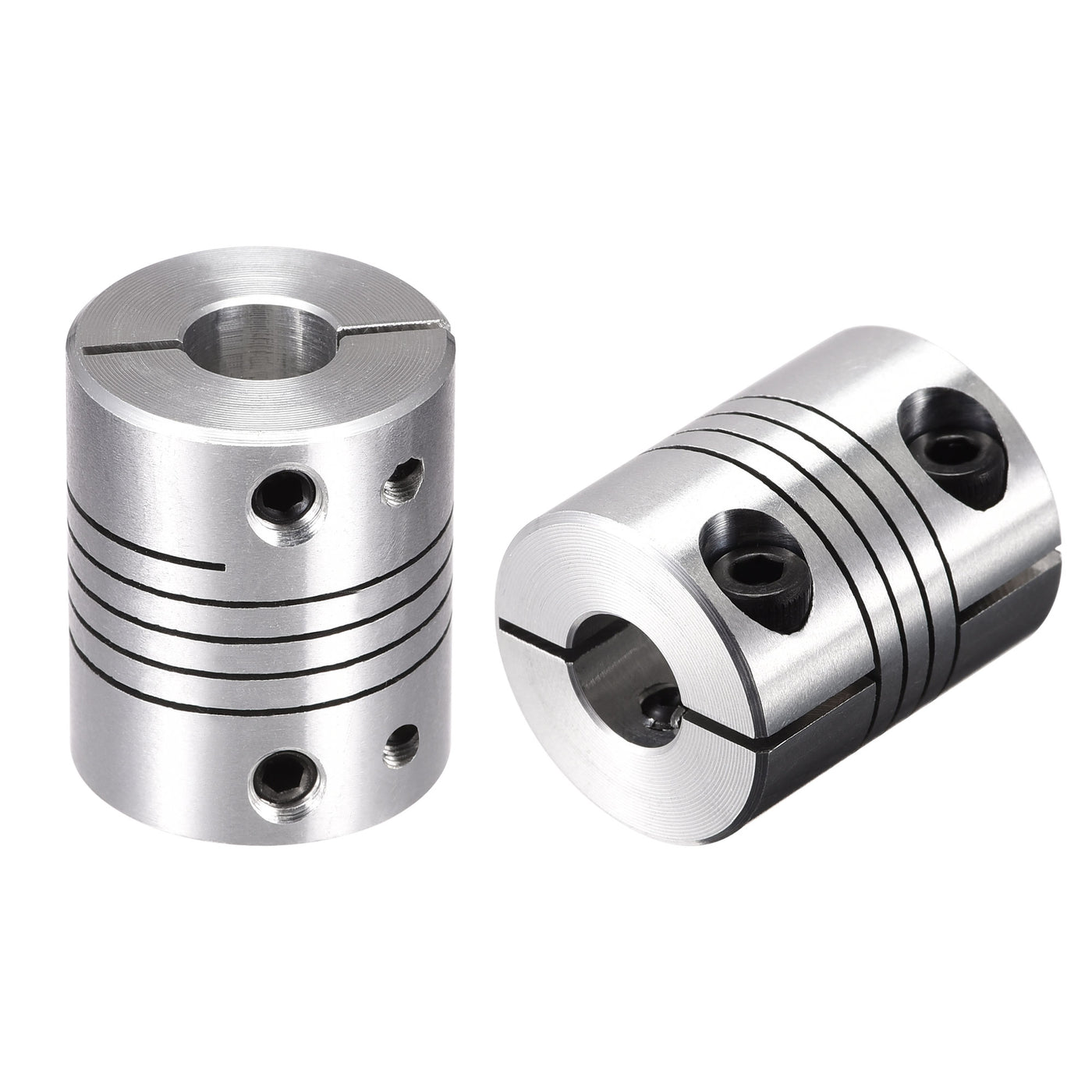 uxcell Uxcell 2PCS Motor Shaft 8mm to 8mm Helical Beam Coupler Coupling 20mm Dia 25mm Length