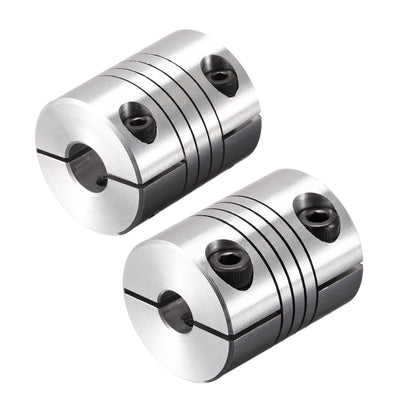 Harfington Uxcell Motor Shaft 6mm to 9mm Helical Beam Coupler Coupling 25mm Dia 30mm Length