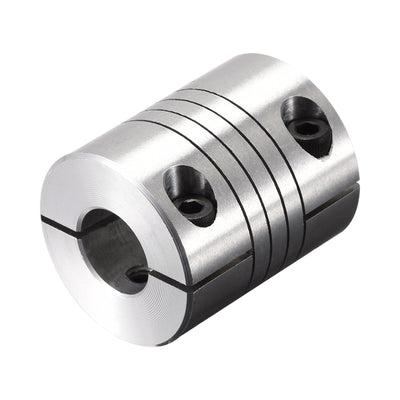 Harfington Uxcell Motor Shaft 6mm to 11mm Helical Beam Coupler Coupling 25mm Dia 30mm Length