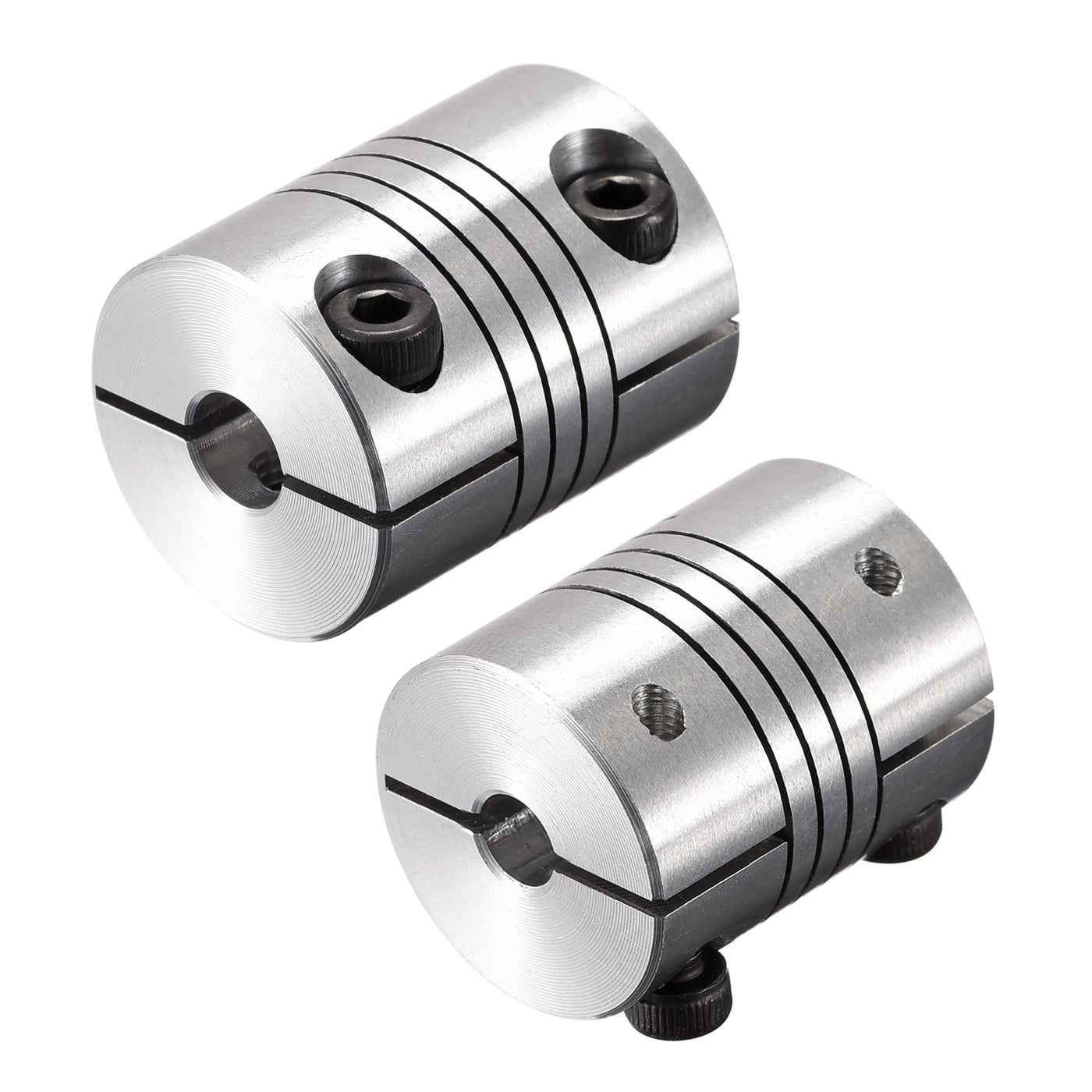 uxcell Uxcell Motor Shaft 7mm to 7mm Helical Beam Coupler Coupling 25mm Dia 30mm Length