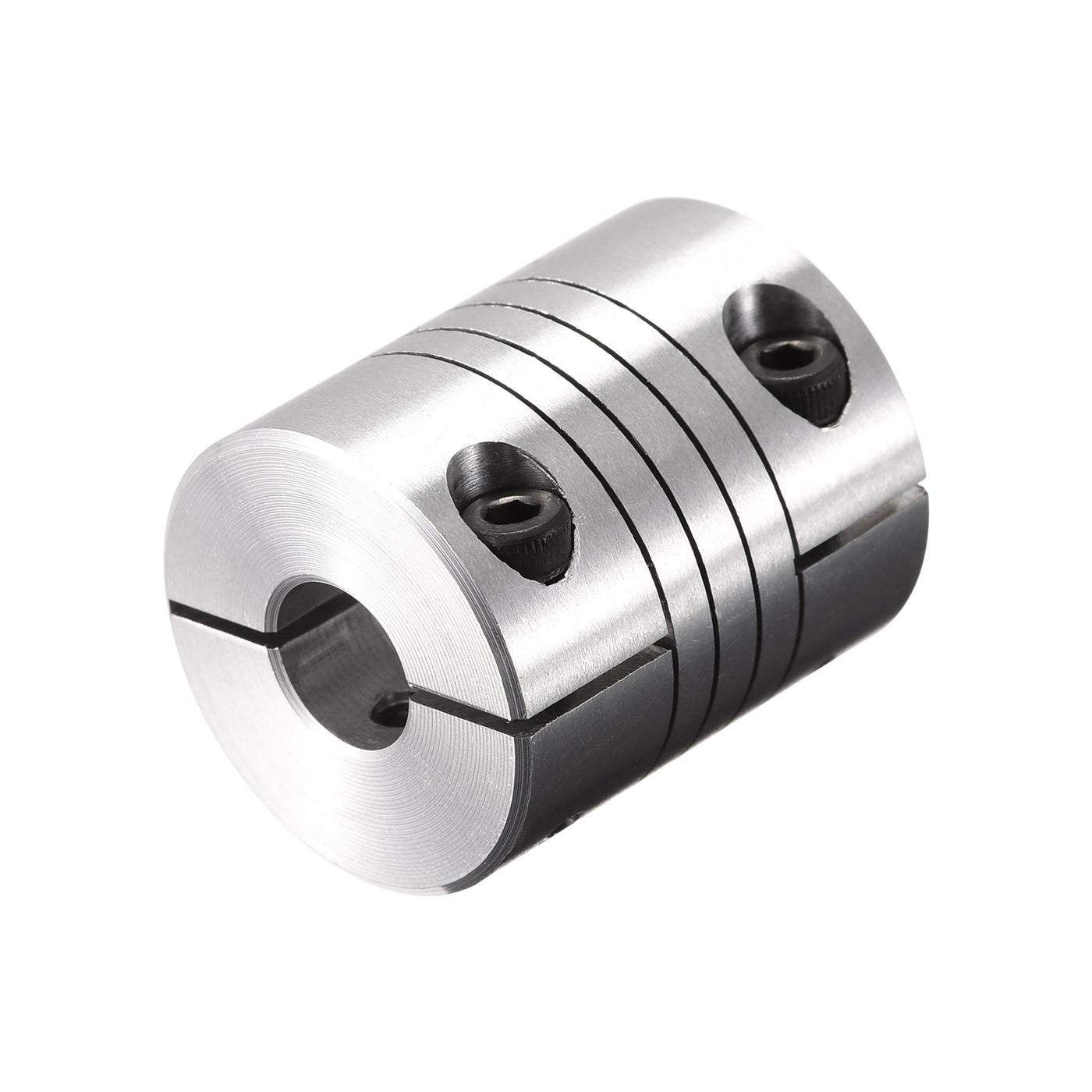 uxcell Uxcell Motor Shaft 7mm to 10mm Helical Beam Coupler Coupling 25mm Dia 30mm Length