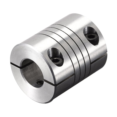 Harfington Uxcell Motor Shaft 9mm to 12mm Helical Beam Coupler Coupling 25mm Dia 30mm Length
