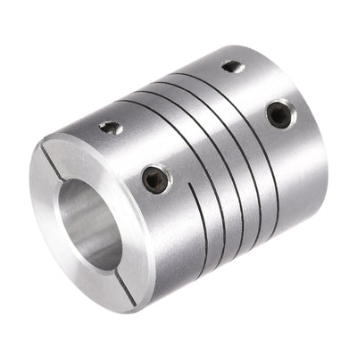 Harfington Uxcell Motor Shaft 11mm to 12mm Helical Beam Coupler Coupling 25mm Dia 30mm Length