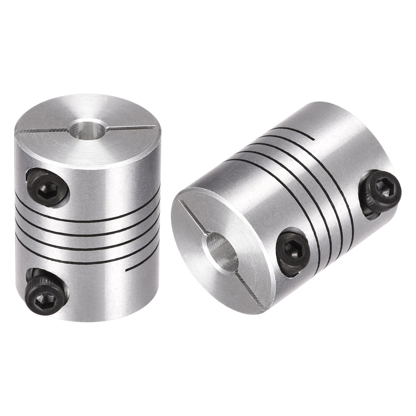 uxcell Uxcell 2PCS Motor Shaft 5mm to 7mm Helical Beam Coupler Coupling 25mm Dia 30mm Length
