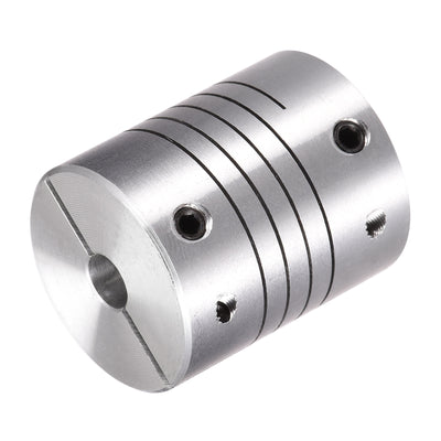 Harfington Uxcell 2PCS Motor Shaft 6mm to 11mm Helical Beam Coupler Coupling 25mm Dia 30mm Length