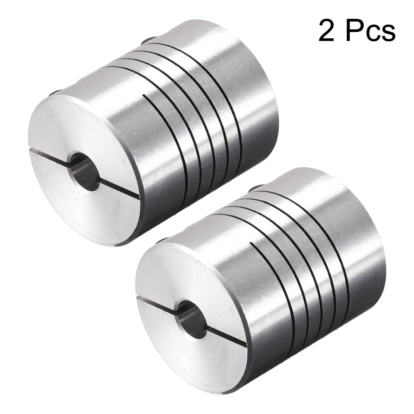 uxcell Uxcell 2PCS Motor Shaft 6.35mm to 6.35mm Helical Beam Coupler Coupling D25L30