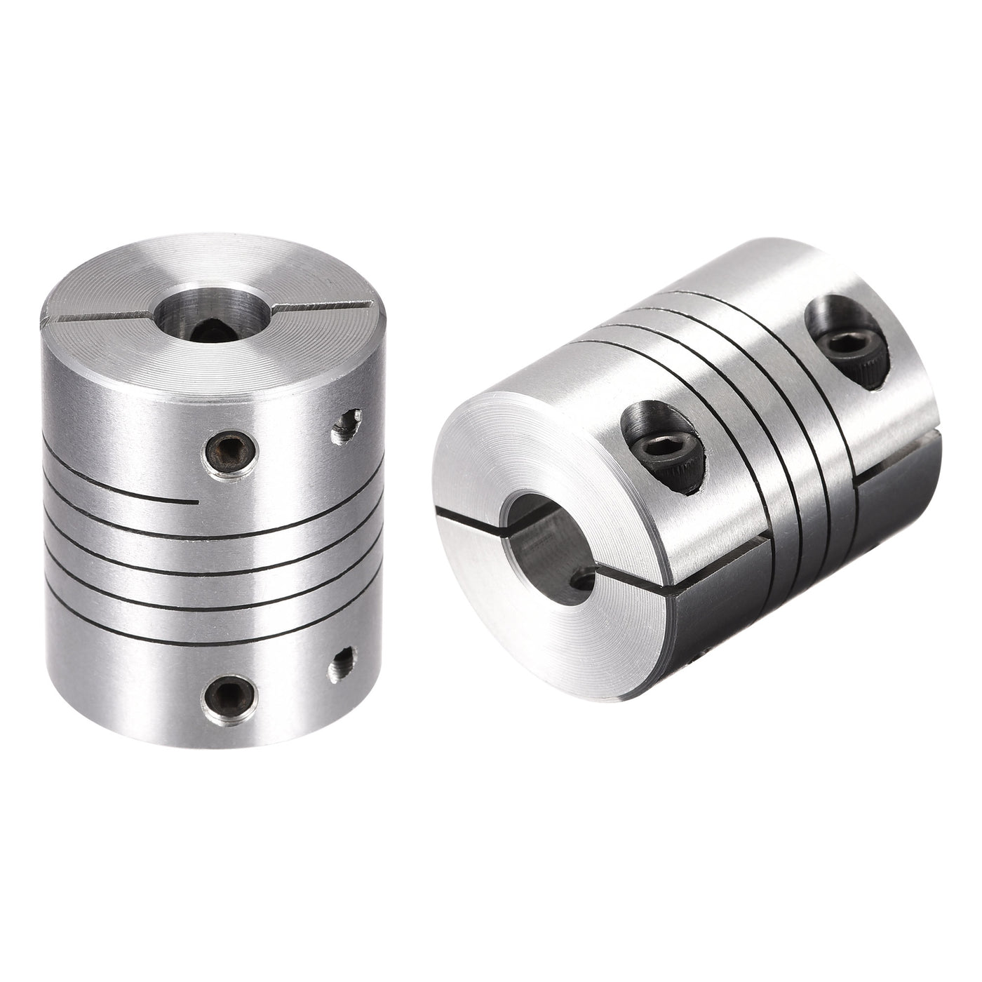 uxcell Uxcell 2PCS Motor Shaft 9mm to 10mm Helical Beam Coupler Coupling 25mm Dia 30mm Length