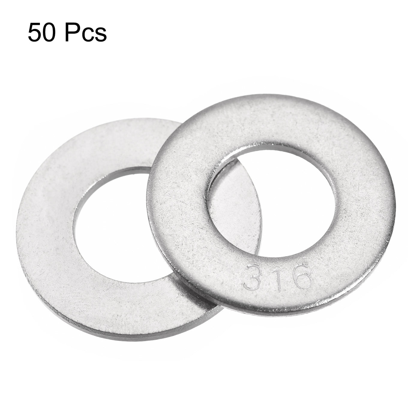 uxcell Uxcell 316 Stainless Steel Flat Washer for Screw Bolt for Furniture